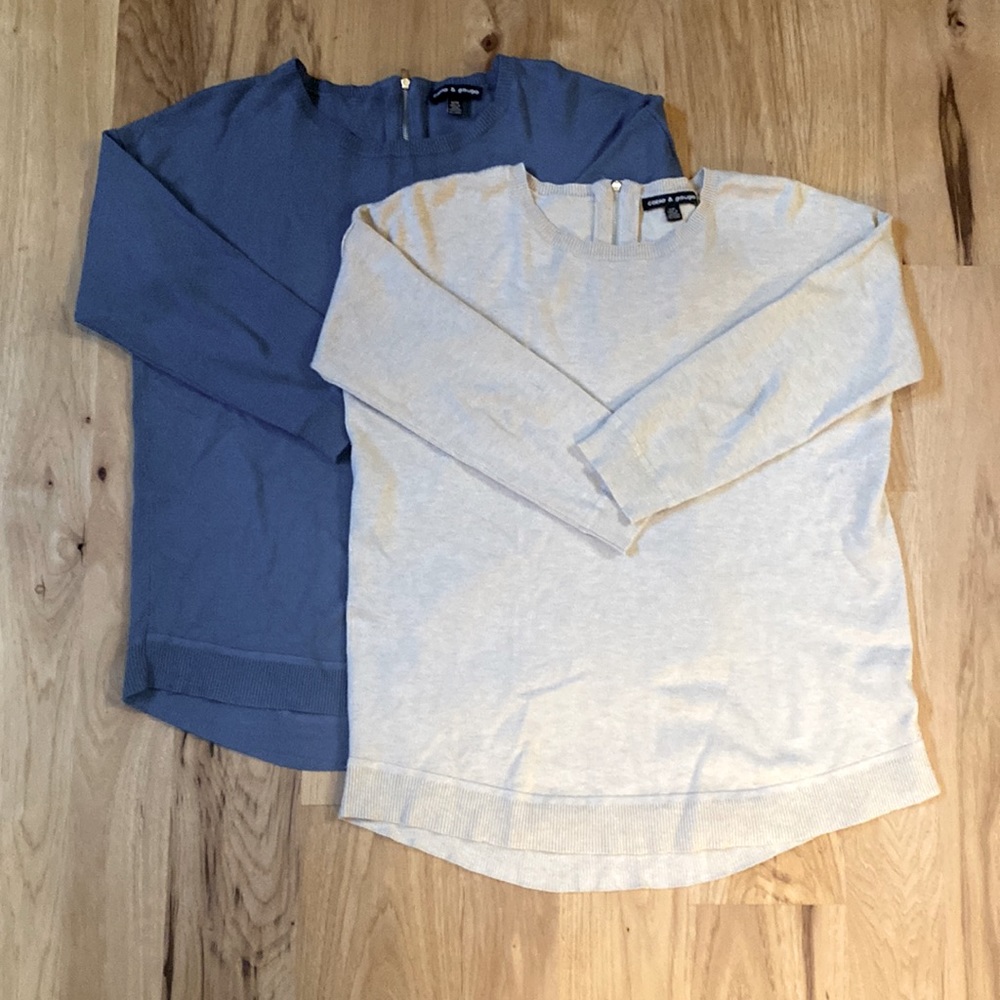 COPY - Pack of two cable and gauge sweaters